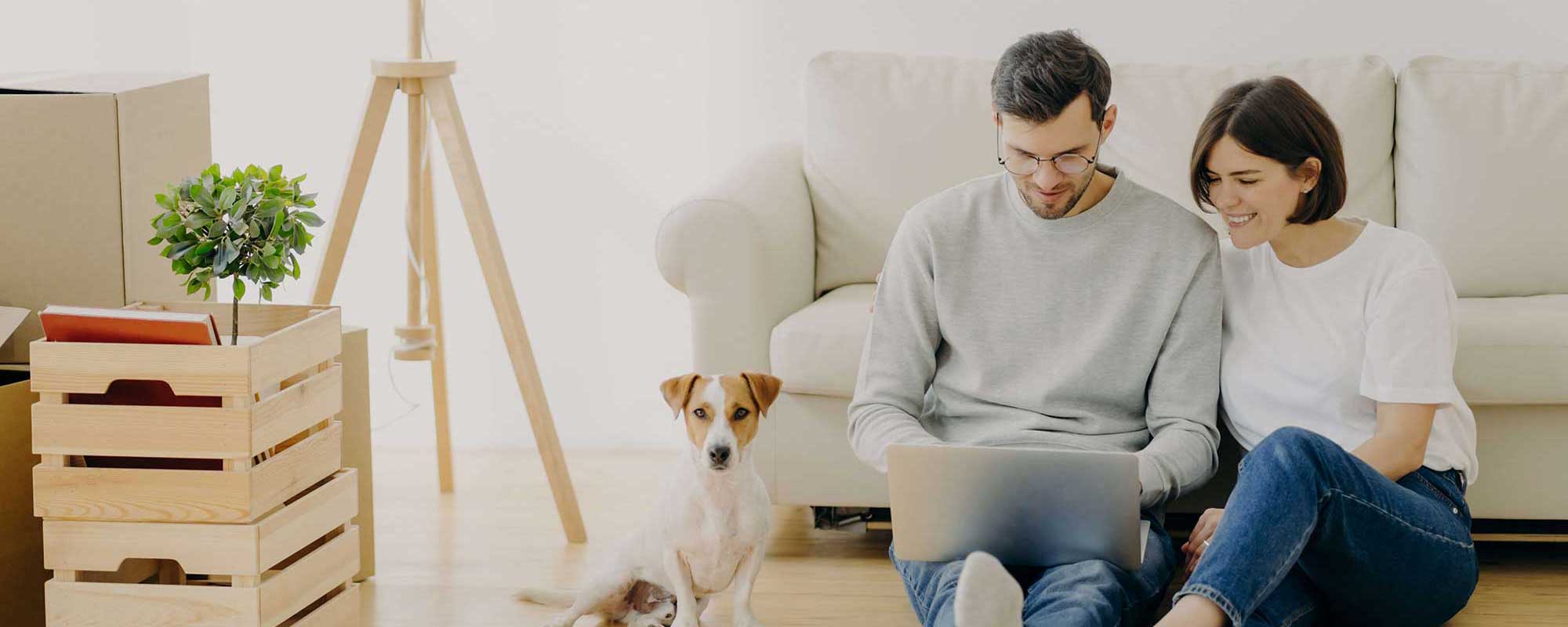 Family with their dog